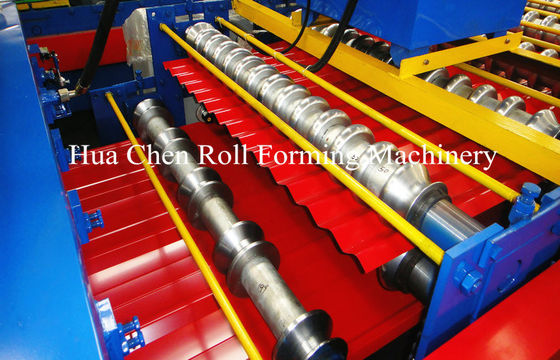 डबल लेयर रूफ पैनल रंग स्टील शीट रोल 12/13 पंक्तियों के साथ बनाने मशीन