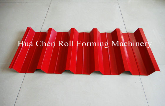 CE के साथ 7.5Kw हाइड्रोलिक पावर टाइल और रूफ डबल लेयर कोल्ड रोल बनाने की मशीन