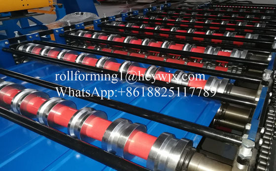 IBR रूफ पैनल डबल डेक रोल बनाने की मशीन TR18 TR26