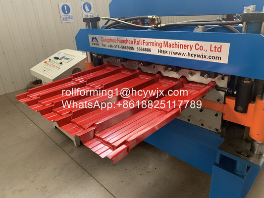 चेन ड्राइव टाइल प्रोफ़ाइल डबल लेयर रोल बनाने की मशीन