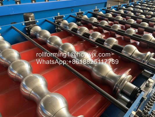 2 मीटर / मिनट पीएलसी नियंत्रण प्राचीन घुटा हुआ टाइल रोल बनाने की मशीन