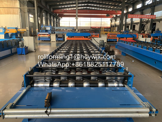 2 मीटर / मिनट पीएलसी नियंत्रण प्राचीन घुटा हुआ टाइल रोल बनाने की मशीन