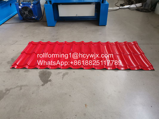 सीई स्टील ग्लेज़्ड टाइल रोल फोर्मिंग मशीन 380V