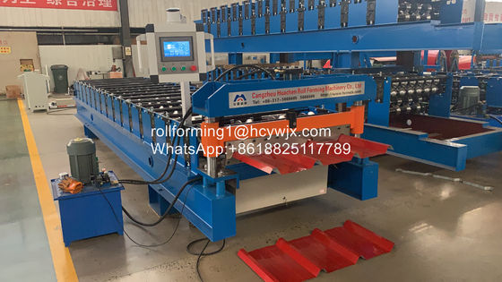 Aluzinc TR4/TR5/TR6 धातु शीट छत रोल बनाने की मशीन