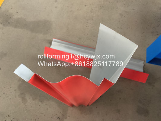 PPGI 0.3 मिमी 10 मीटर / मिनट गटर रोल बनाने की मशीन