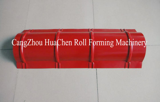 जस्ती इस्पात रिज कैप रोल बनाने मशीन हाइड्रोलिक नियंत्रण चमकता हुआ टाइल के प्रकार