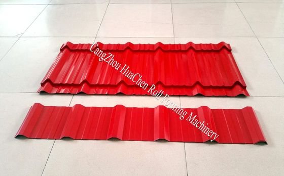 16 -18 स्टेशन मुक्त डिजाइन इस्पात टाइल डबल परत रोल बनाने की मशीन PPGI / सैनिक